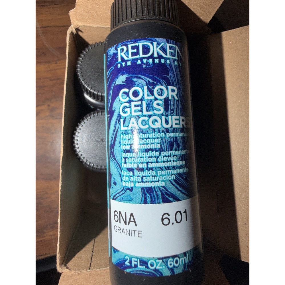 Redken Color Gels Lacquers Hair Color 6NA Granite Permanent Liquid Hair Shine - Picture 1 of 1